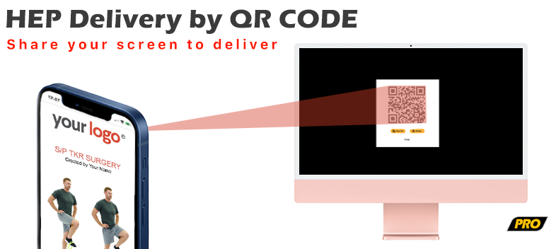 QR code delivery of HEP